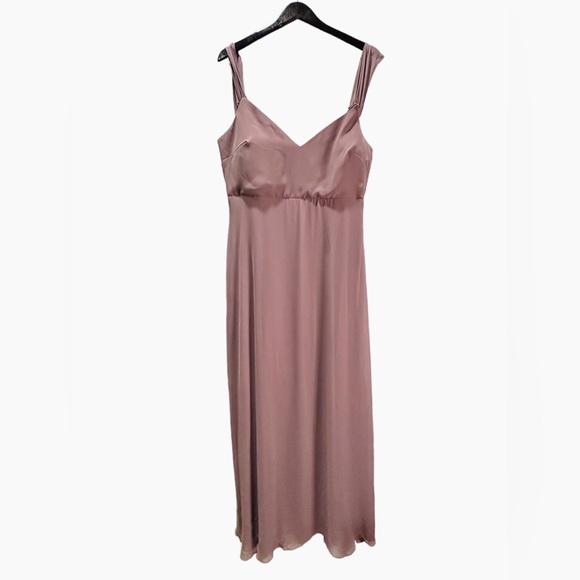 Birdy Grey DEVIN CONVERTIBLE DRESS CHIFFON DARK MAUVE XL NEW NWT BRIDESMAID - Picture 4 of 6